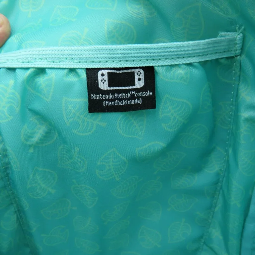Animal‎ Crossing Nintendo Switch Backpack Controller Gear Leaf Print Travel Bag